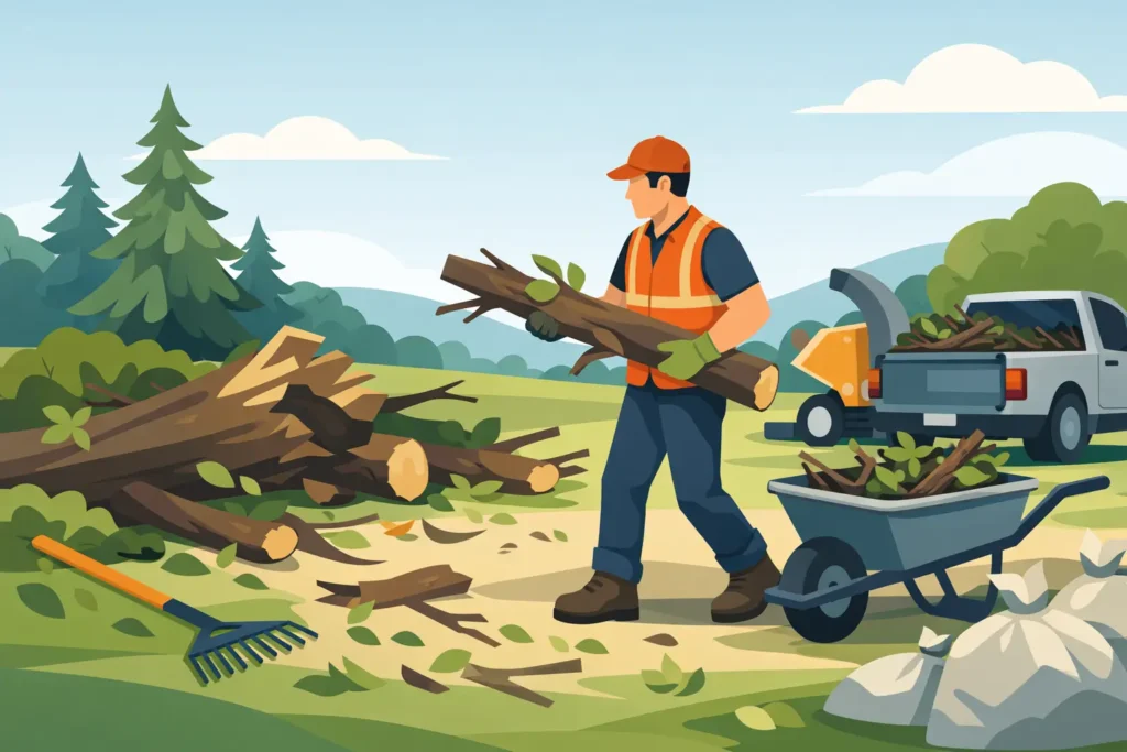 Fallen Tree Debris Cleanup Done Right