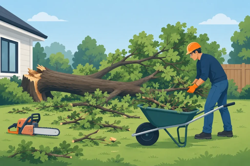 How to Remove Debris After Tree Fall Safely