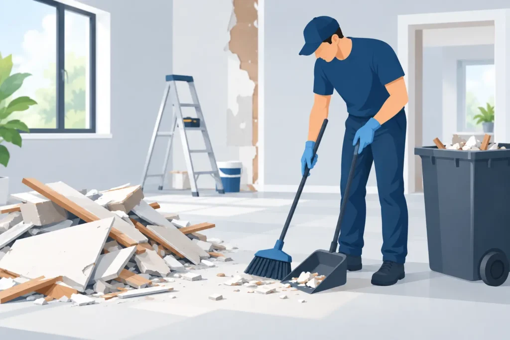 Renovation Debris Cleanup Without Extra Work