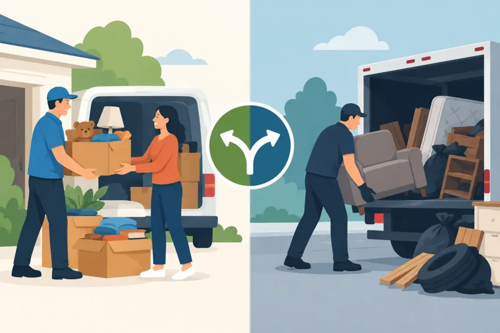 Donation Pickup vs Junk Removal: Which Fits?